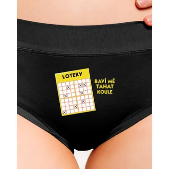 Souprava dámského spodního prádla Bastard Loterie dámské kalhotky Black