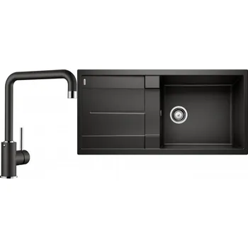 Granitový dřez Set RS Blanco Metra XL 6 S + Blanco Mili (černá + černá)