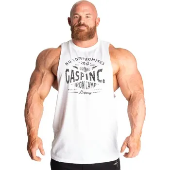 Pánské tílko Gasp ORIGINAL CUT OUT TANK WHITE – tílko Gasp bílé Velikost: XXXL