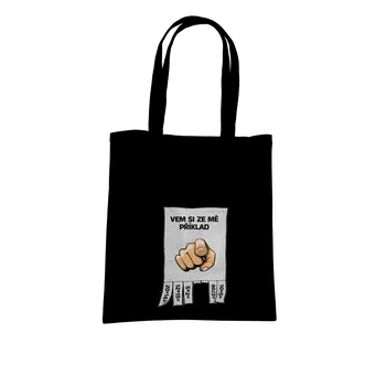 Nákupní taška Bastard Vem si ze mě příklad taška Black