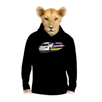 Chlapecká mikina Bastard CMYK ve smyku dětská mikina klokanka Black