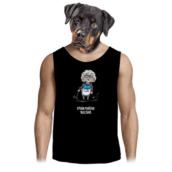 Pánské tílko Bastard Neklidná - vlastní text pánské tílko Black