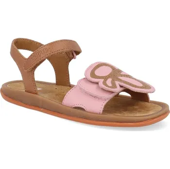 Dívčí sandály Dětské sandály Camper - Sella Sarda Savi Multi Assorted hnědé/růžové Velikost: 36