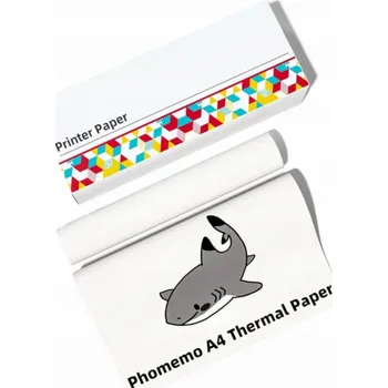 Kotouček do pokladny a tiskárny štítků Phomemo Termopapír vložka, 2 role, role s dopisním papírem 216 mm, pro Phomemo M832 / Q22-RMSG10-LTRM8