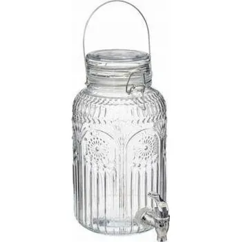 Sklenice Secret de Gourmet Sklenice s kohoutkem MONA, 3,8 l