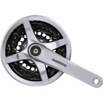 Shimano kliky Tourney FC-TY501 6/7/8s 42/34/24 175 mm s krytem (stříbrná)