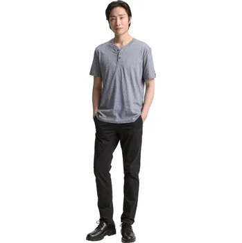 Pánské tričko TOM TAILOR® PÁNSKÉ HENLEY TRIKO JEMNÉ PROUŽKY-MODROBÍLÉ L