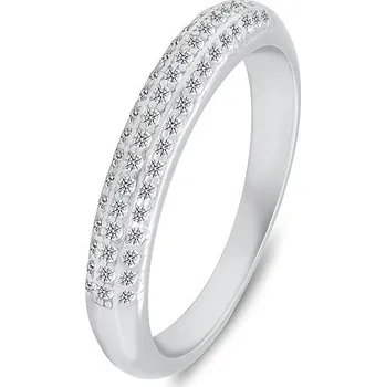 Prsten Brilio Silver Stříbrný prsten se třpytivými zirkony RI135W 54 mm (Ag925/1000, 1,84 g)