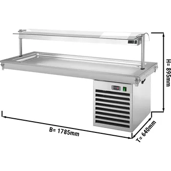 Lednice G.Gastro Vestavěná chladicí deska - 1,8 m - řada B