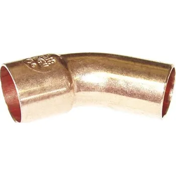 Fitinka Oblouk 45 IA 5040 12 mm, měď, hrdlo na jedné straně