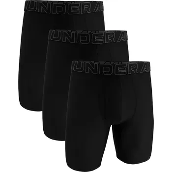 Pánské spodní prádlo Pánské boxerky Under Armour Perf Tech Mesh Solid 9in 3Pack Black XL