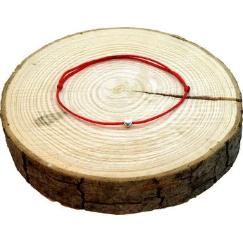 Náramek WUX Provázkový náramek malé srdíčko Ag 925 VELIKOST NÁRAMKU: Pánská....18cm, BARVA PROVÁZKU: Tmavě hnědá