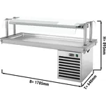 G.Gastro Vestavěná chladicí deska - 1,8 m - řada D