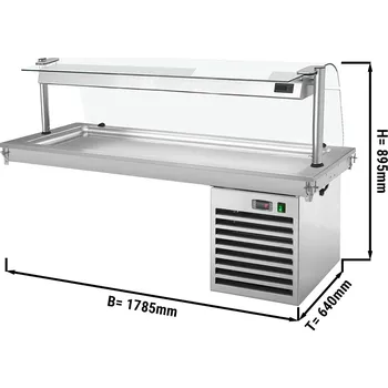 Lednice G.Gastro Vestavěná chladicí deska - 1,8 m - řada C