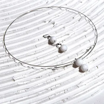 Souprava šperků GeorGina Perský nefrit bílý souprava