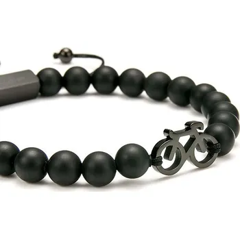 Náramek Sailbrace Korálkový Bike Black