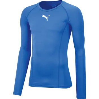 Dětské funkční triko PUMA LIGA BASELAYER TEE LS JR 655921_02 ELECTRIC BLUE LEMONADE 176