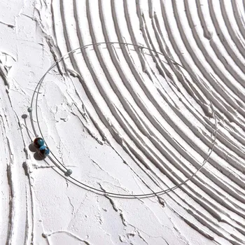 Drahý kámen Jaspis cloisoue blue náhrdelník