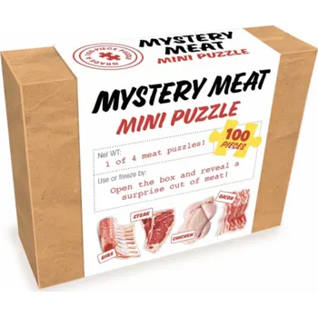 Puzzle Chronicle Books Mini puzzle překvapení Maso 100 dílků