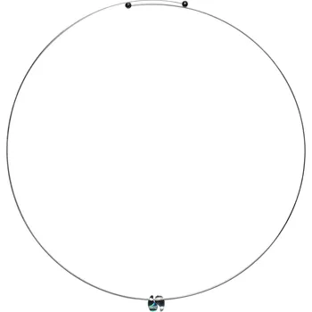 Náhrdelník Paulina, dámské náhrdelníky se zeleno modrými duhovými korálky