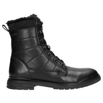 Pánské polobotky Vysoké Kožené Pánské Kotníkové Boty Se Zateplením Wojas 2408671 42