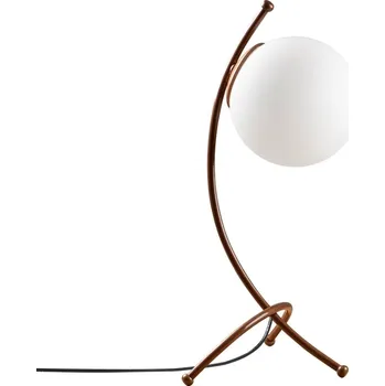 Lampička Stolní lampa WINSOR 1xE27 23x43 cm, vintage/bílá + vyzvednutí ZDARMA