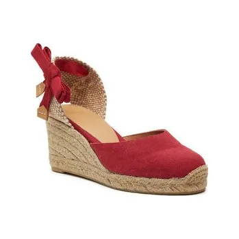Dámské polobotky Espadrilky Castañer Carina/6/002 021644 Červená 38