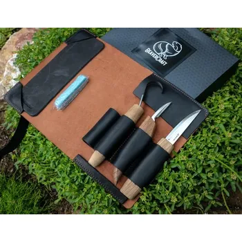 Pracovní nůž BeaverCraft ŘEZBÁŘSKÁ SADA pro řezbu lžící a kuks S13X