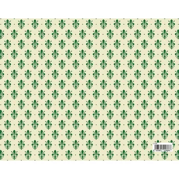 Balící papír Dárkový balicí papír FLORENTIA 70x100 cm - zelený vzor
