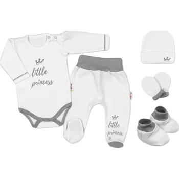 Kojenecká souprava Baby Nellys Little Princess 5dílná souprava bílá