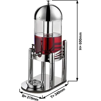 Dávkovač mýdla G.Gastro Dávkovač džusu - 7L - chróm
