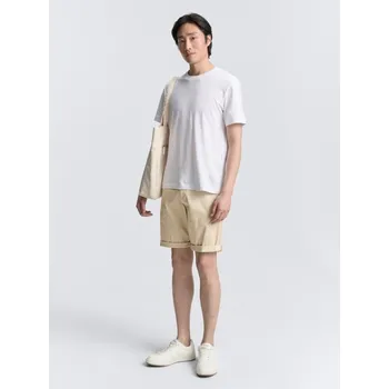 Pánské kraťasy TOM TAILOR® PÁNSKÉ CHINO BERMUDY PLÁTNÉ - BÉŽOVÉ 38