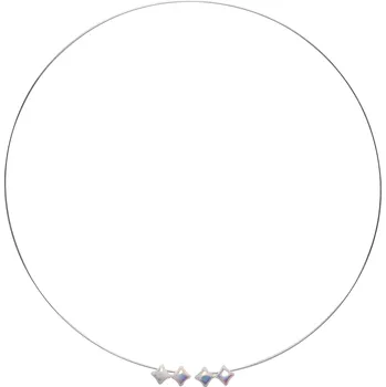 Náhrdelník Eliška, dámské náhrdelníky s bílými duhovými korálky