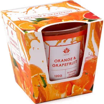 Svíčka Vonná svíčka ve skle 120 g Varianta: 17 (Orange&Grapefruit) oranžová, Balení: 1 ks