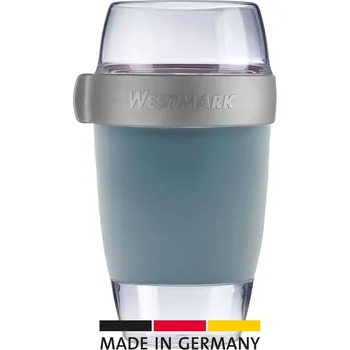 Dóza na potraviny Westmark Třídílná dóza na jídlo, 1150 ml, modrá