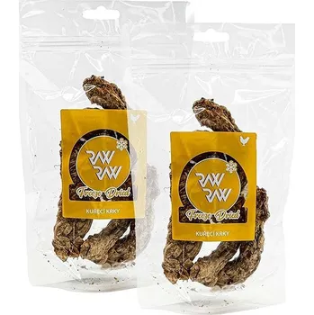 Pamlsek pro psa Raw Raw Freeze dried kuřecí krky 2 × 60 g