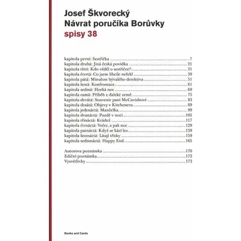 Kniha Návrat poručíka Borůvky (spisy - svazek 38) [E-kniha] - Josef Škvorecký