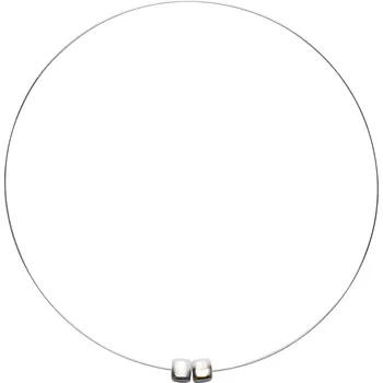 Náhrdelník Kostky, pánské náhrdelníky bílo stříbrný