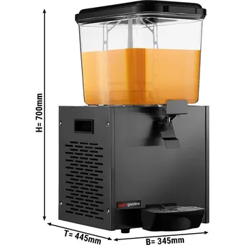 G.Gastro Dávkovač džusu - 18L - černý