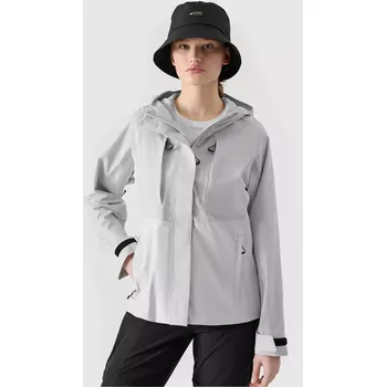 Dámská cargo bunda Dámská bunda 4F 4FWSS25TTJAF710 COLD LIGHT GREY XS