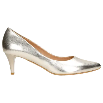 Dámské lodičky Zlaté Dámské Pohodlné Lodičky Z Kvalitní Kůže Wojas 927658 40