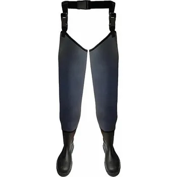 Prsačky Neoprenové brodící nohavice Agama 6,5 mm do pasu s popruhy - 2XL černá