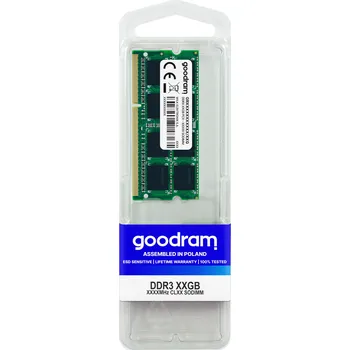 Operační paměť Goodram 4GB DDR3 PC3-12800 paměťový modul 1 x 4 GB 1600 MHz GR1600S364L11S/4G