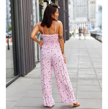 Dámská erotická souprava Gemre Pink set with a strappy top and Lilia pants Gemre růžová 3330491