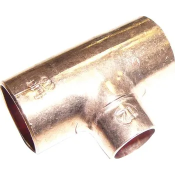 Instalatérský materiál T kus 5130R 28-22-28 mm, měď, redukovaný