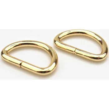 Pro Háčkování Polokroužek 25x15 mm zlatý