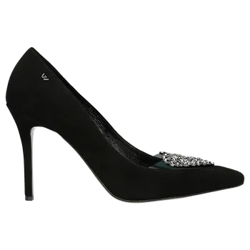 Dámské lodičky Dámské Černé Lodičky S Ozdobou Ve Tvaru Srdce Wojas 3515781 37