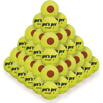 Tenis Juniorské tenisové míče Pro's Pro Stage 2 with orange point 60B