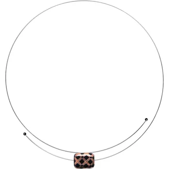 Náhrdelník Blanka, dámské náhrdelníky s hnědočerným tvarovaným korálkem
