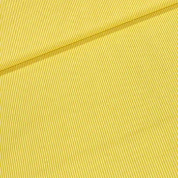 Bavlněné plátno 1361101/36 tenký žlutý proužek, š.150cm (látka v metráži)